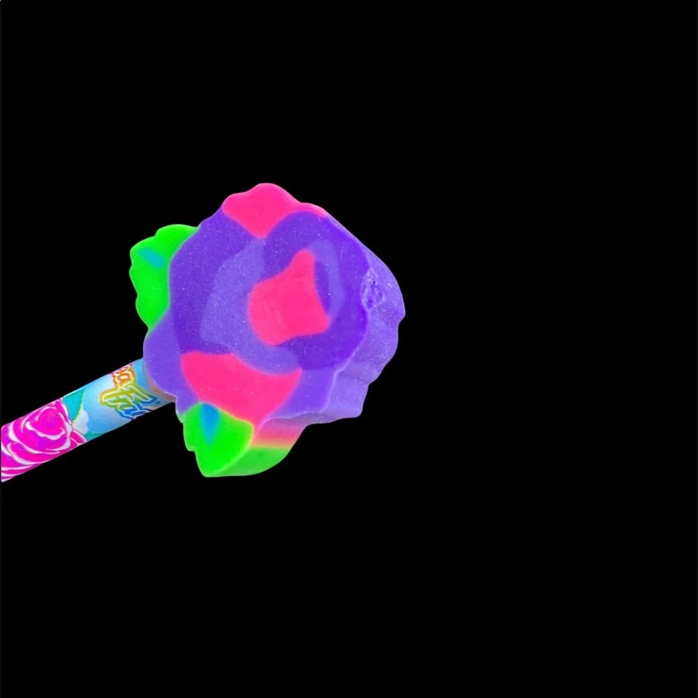 Lisa frank rose pencil with topper